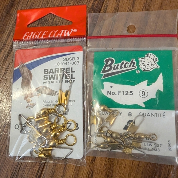 Fishing Tackle & Supplies Lot Floats Split Rings,Sinkers, Bell, Barrel Swivels + - Picture 5 of 13